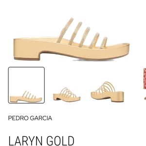 Pedro Garcia Gold Sandals